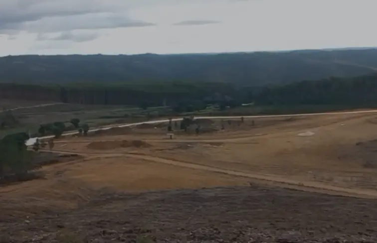 Imagem dos hectares de terreno onde irá nascer aviário